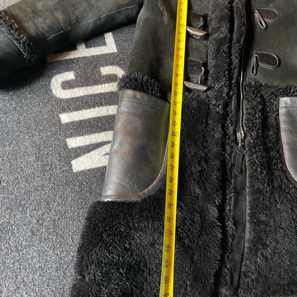 Coach Shearling Duffle Coat Jacket with Wooden Toggles and Ridiculous Hood! - Picture 14 of 16
